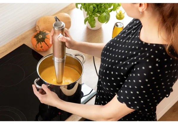 Sencor - Frullatore a immersione 4in1 1200W/230V acciaio inox/rame