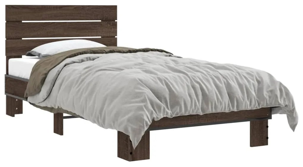 Giroletto Rovere Marrone 75x190 Cm Legno Multistrato E Metallo /