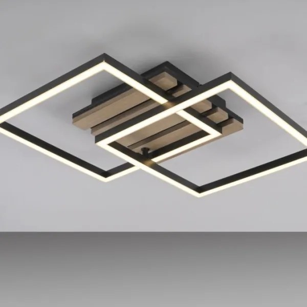 JUST LIGHT. 14053-79 - Plafoniera LED AKUSTIKA LED/15W/230V rovere/nero