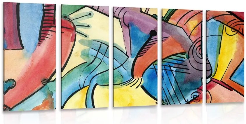 Quadri 5 pezzi – Arte astratta