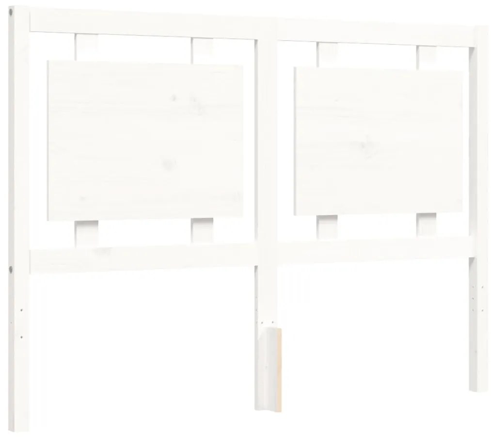 Giroletto con Testiera Bianco Small Double Legno Massello