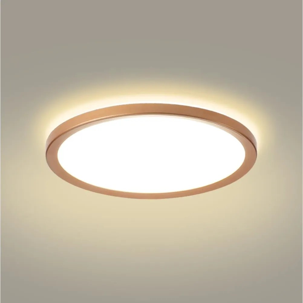 Brilagi - Plafoniera LED per bagno ULTRA SOTTILE LED/24W/230V Ø 42 cm oro rosa IP54