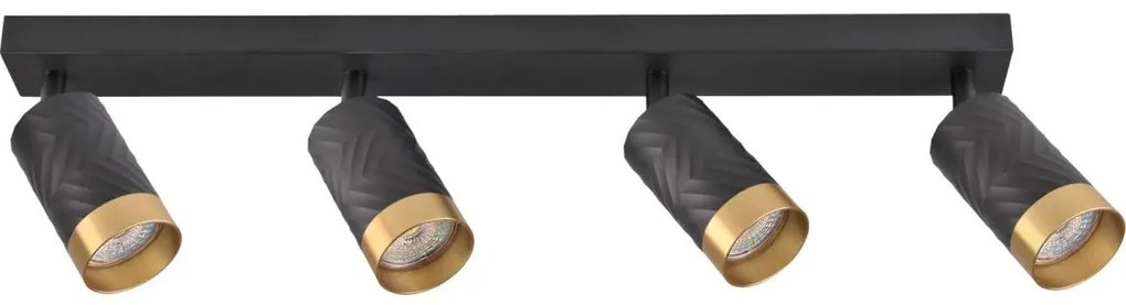 Faretto ARRAS 4xGU10/10W/230V nero