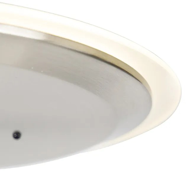 Lampada da terra moderna in acciaio con LED dimmerabile e braccio di lettura - Strela