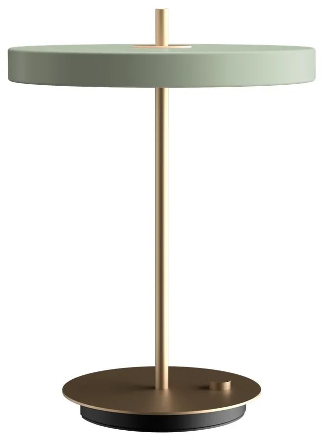 Lampada da tavolo dimmerabile a LED verde chiaro con paralume in metallo (altezza 41,5 cm) Asteria Table - UMAGE