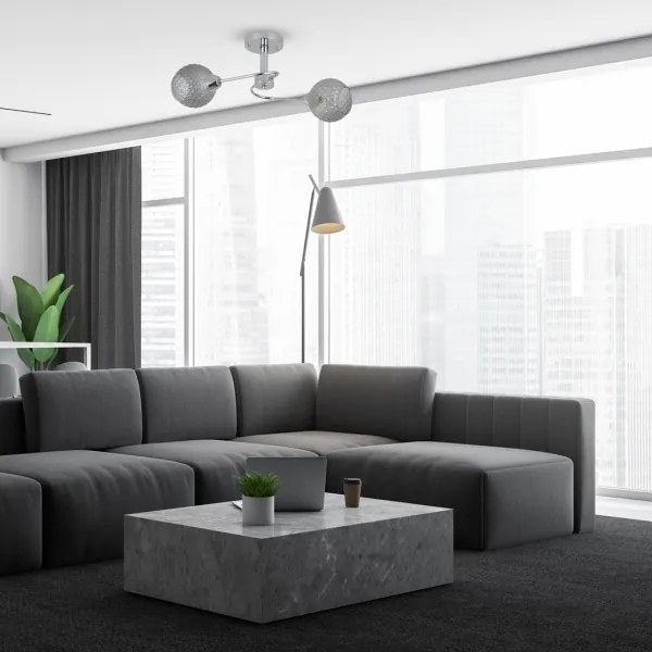 Lampadario a plafone OAKLAND 2xE27/60W/230V