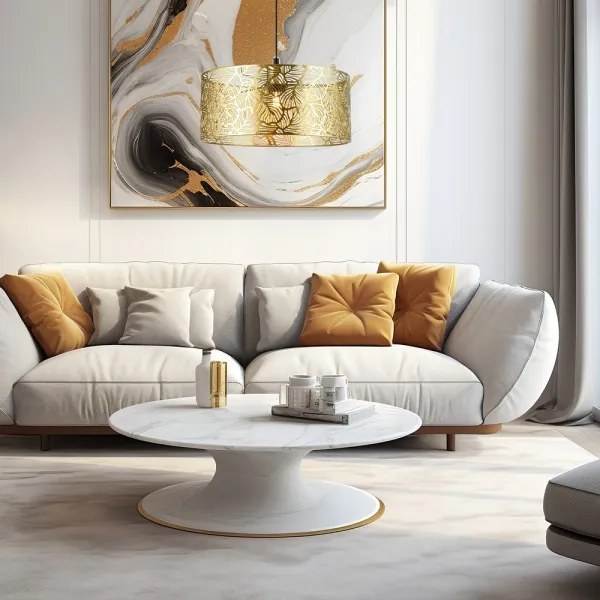 Lampadario a sospensione con filo FIORE 1xE27/15W/230V oro