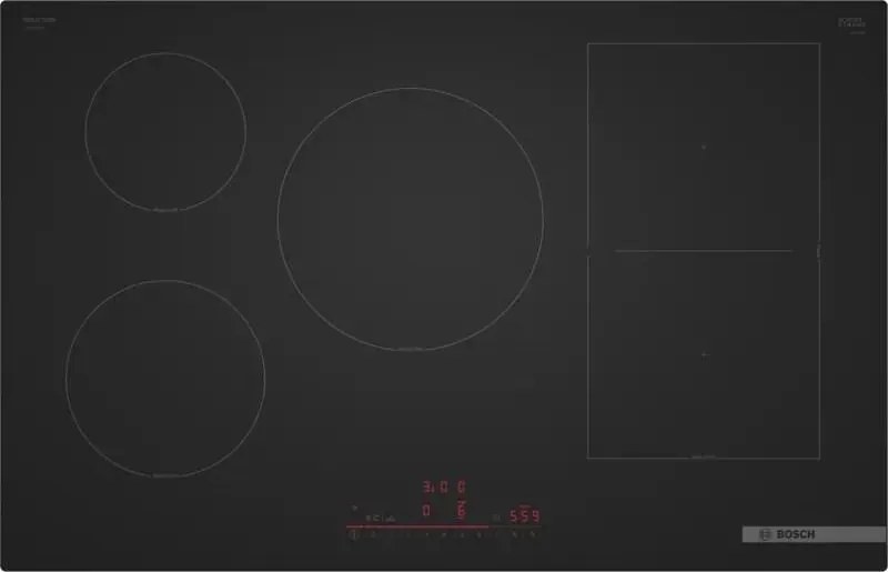 Piastra a induzione Bosch 80 cm 7400 W nero opaco