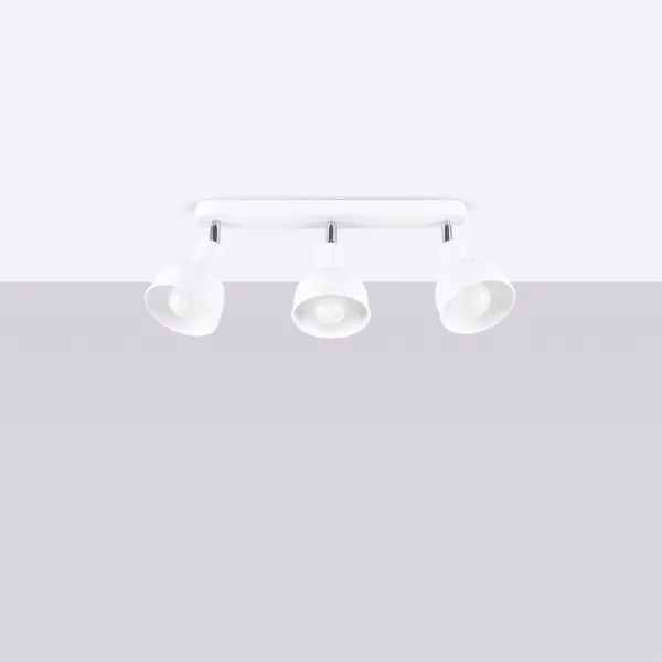 Sollux SL.1315 - Faretto ELBA 3xE27/15W/230V bianco