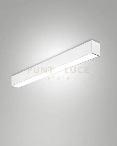 Turner plafoniera bianco a led 29w 3000k 3470lm opale ip40 100cm