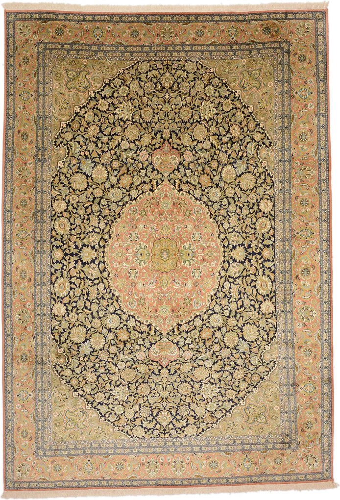 Cashmere Silk Tappeto orientale 220 x 320 (Indian) Annodato A Mano
