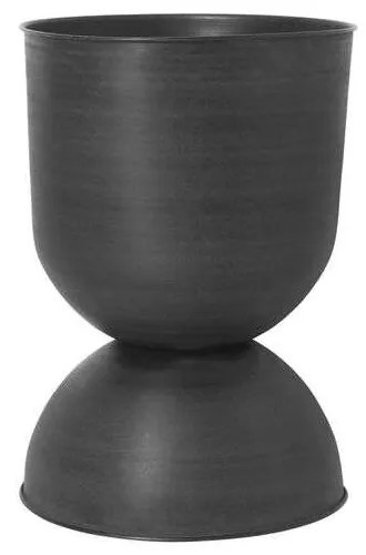 ferm LIVING - Hourglass Vaso Grande Nero Ferm Living