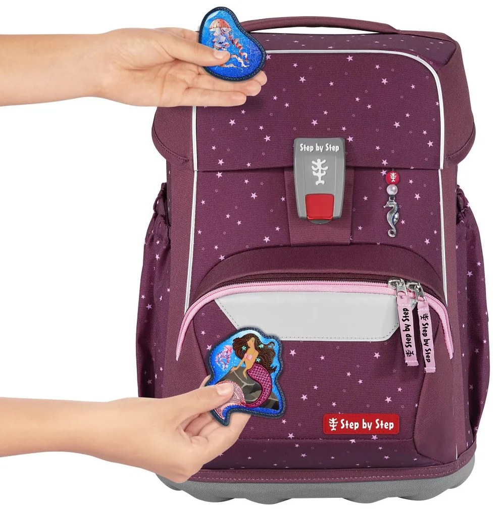 Zaino scuola Step by Step BASIS - set 4 pezzi, Berry Stars