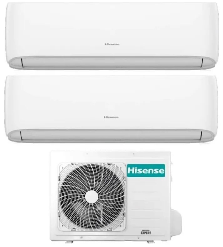 CLIMATIZZATORE DUAL SPLIT IQPLUS CJMR0901/CJXR1202G - 2X UNITA' INTERNE + 1X ESTERNA - 9000BTU+12000BTU