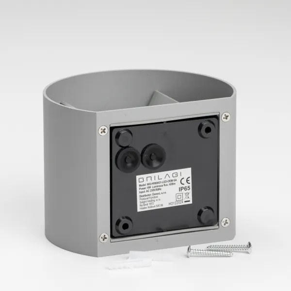 Brilagi - Applique a LED da esterno RONDO LED/6W/230V grigio IP54