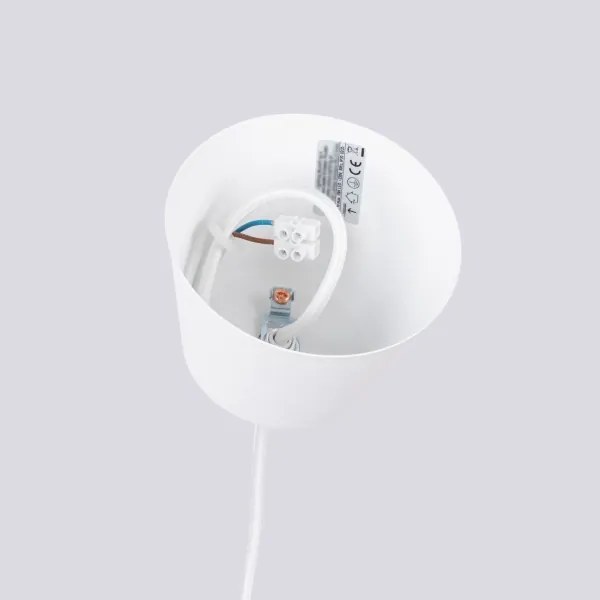 Sollux SL.1702 - Lampadario a sospensione con filo BILO 1xE27/15W/230V diametro 35 cm bianco