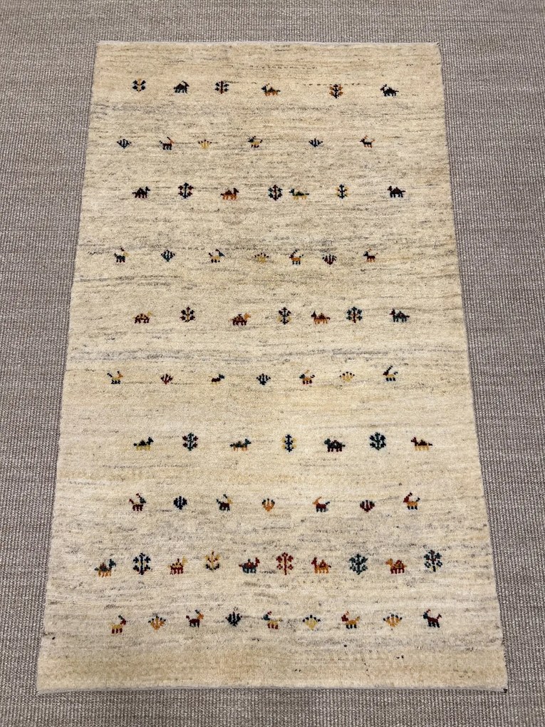 Gabbeh Tappeto 160 x 100 Beige (Iran) Annodato A Mano