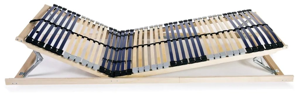 Reti a doghe 2 pz 7 zone con 42 doghe in legno 80x200 cm