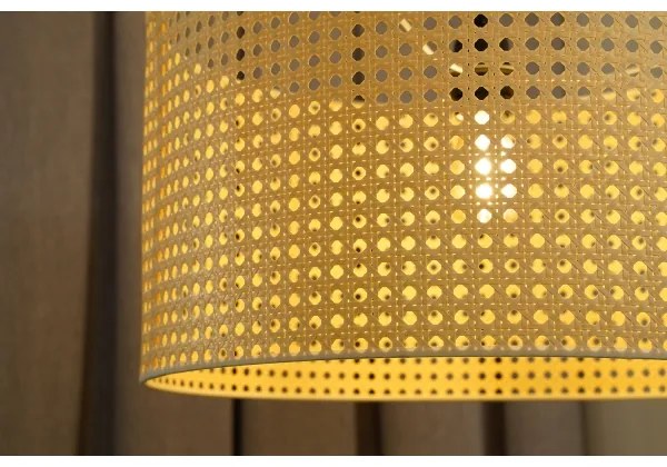 Duolla - Lampadario a plafone ROLLER RATTAN 1xE27/15W/230V diametro 45 cm beige