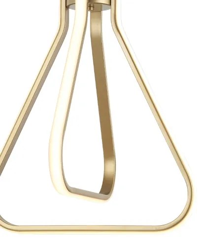 Lampadario LED sospeso ZING LED/19W/230V, finitura oro