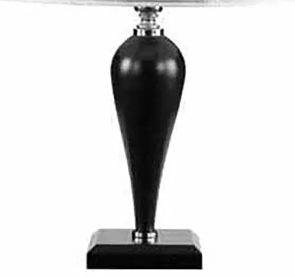 Lampada da tavolo RAVEL 32x46 cm in vetro lavorato a mano Nero