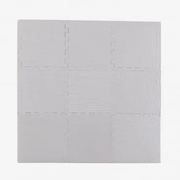 Tappeto Puzzle (91 cm) Adrados Kids Grigio Perla - Sklum