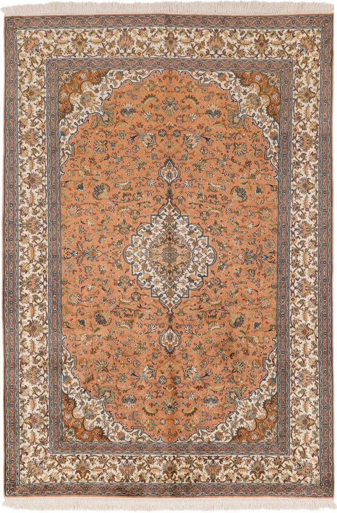 Cashmere Silk Tappeto orientale 250 x 170 (Indian) Annodato A Mano