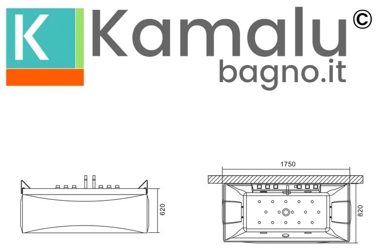 Kamalu - Vasca idromassaggio per due persone |