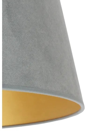 Duolla - Paralume per lampada da tavolo CONE M E27 diametro 28 cm grigio