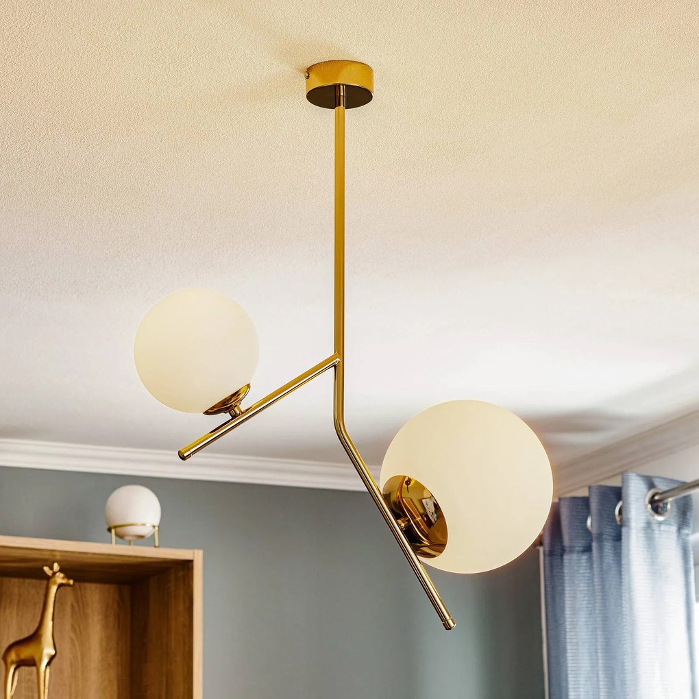 ALDEX Lampada a sospensione Dione, 2 luci, oro