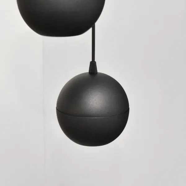 Lampadario LED a sospensione con filo MIDWAY 4xGU10/4,8W/230V nero