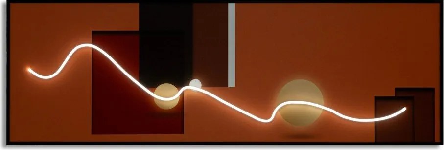 Dipinto stampato con cornice inclusa/dipinto su tela 50x150 cm LED – Mauro Ferretti
