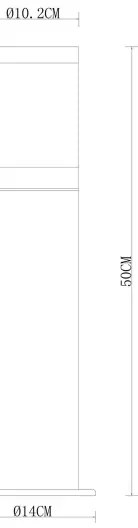 Globo 32015BS - Lampada da esterno XELOO 1xE27/60W/230V 50 cm IP44