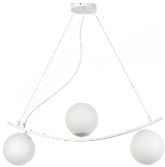 ONLI - Lampadario a sospensione con filo TRIO 3xE14/6W/230V bianco
