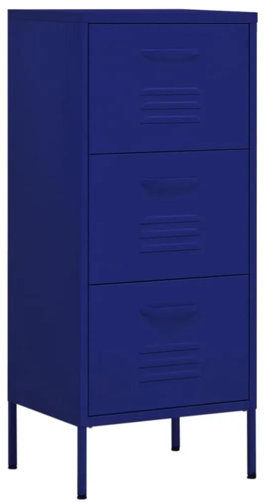 Armadietto blu marino 42,5x35x101,5 cm in acciaio