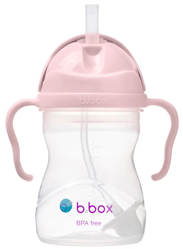 Tazza con cannuccia - rosa 240 ml