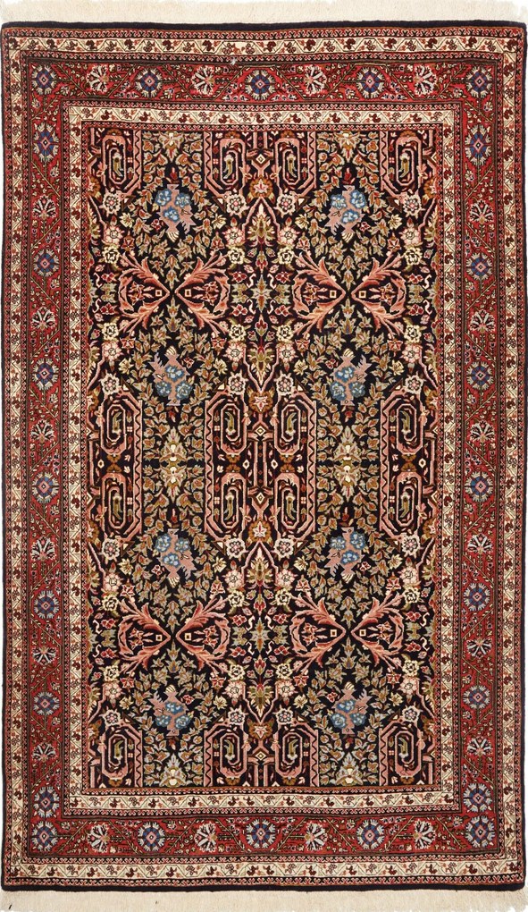 Isfahan Tappeto persiano 100 x 170 Blu (Iran) Annodato A Mano