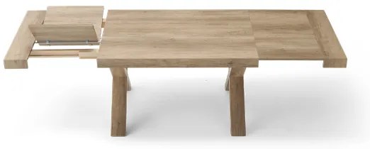 Tavolo allungabile a 260 cm con struttura in laminato PARIDE ROVERE RUSTICO