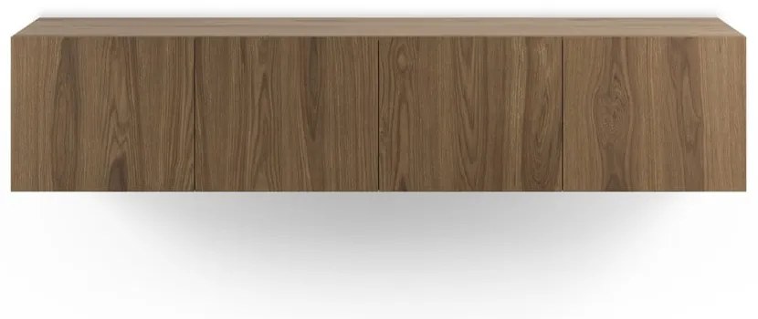 Mobile TV di colore naturale con effetto rovere 180x38x35 cm Daroca – Marckeric