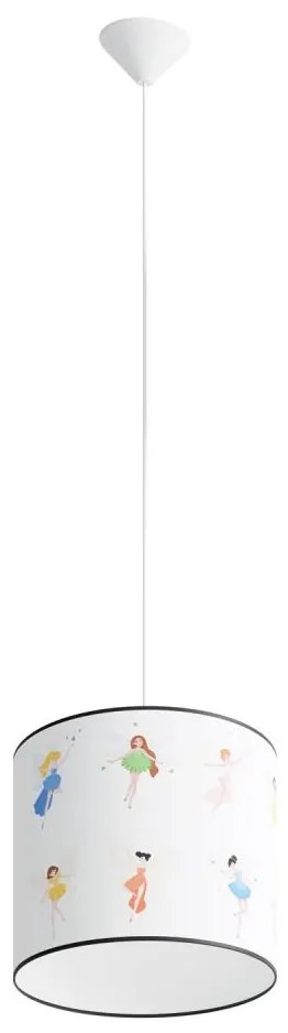 Sollux SL.1416 - Lampadario a sospensione per bambini FAIRY 1xE27/15W/230V diametro 30 cm