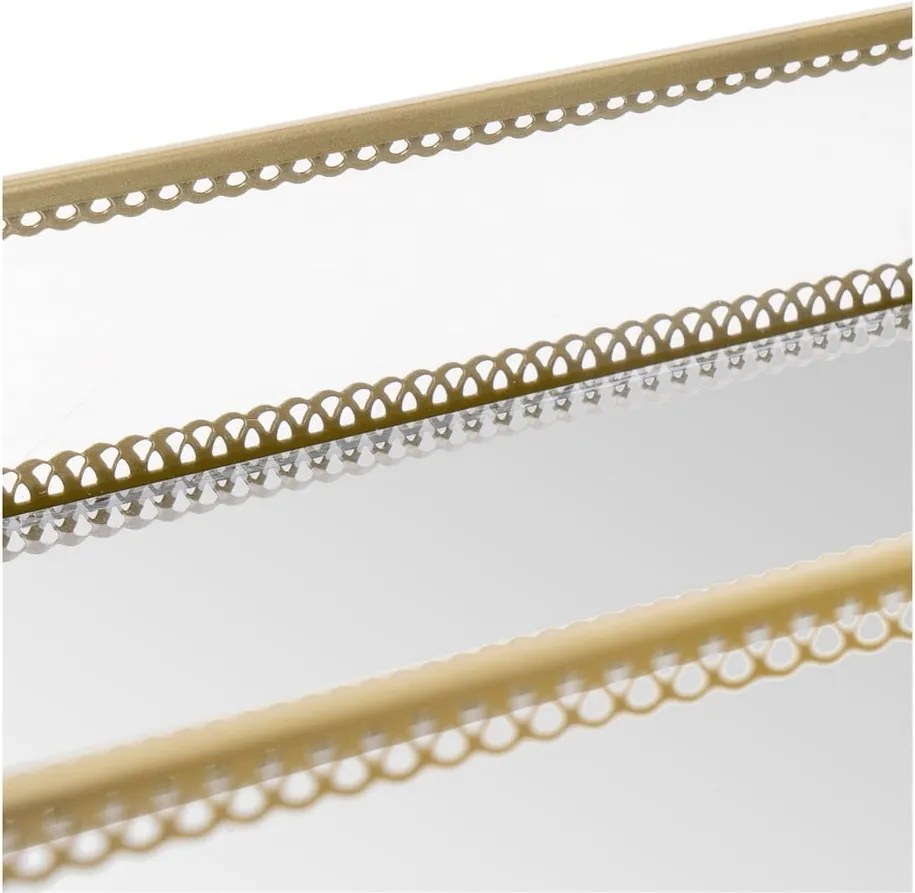 Vassoi decorativi in metallo in set di 2 pezzi 14x24 cm - Casa Selección