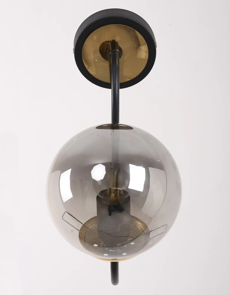 Lampada da parete nera/grigia ø 15 cm Oslo – Squid Lighting