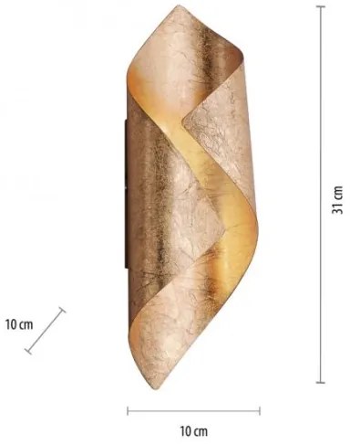 Paul Neuhaus 9030-12 - Applique LED NEVIS LED/6W/230V oro