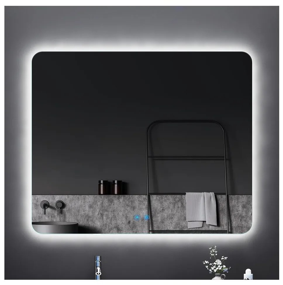 Brilagi - Specchio da bagno riscaldato con retroilluminazione a LED dimmerabile DIANA LED/17W/230V 60x60 cm IP44