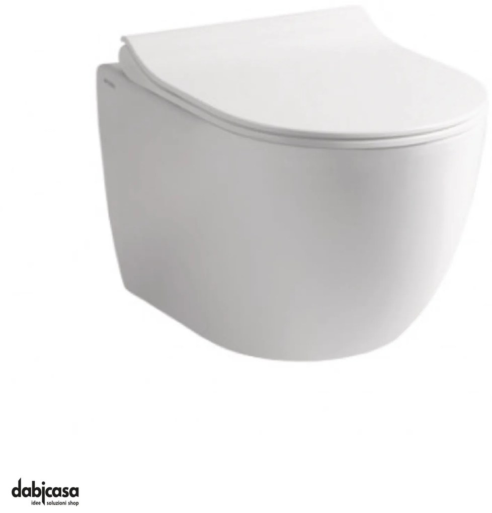 Ceramica Althea "Cover" Wc Sospeso Bianco Lucido Senza Brida