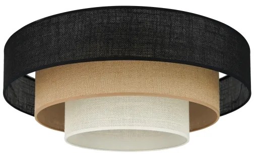 Brilagi -Plafoniera ASPEN LUNETA LED/12W/230V diametro 60 nero/beige/color crema