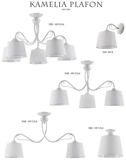 Jupiter 1347 - KM K B - Applique KAMELIA 1xE27/60W/230V