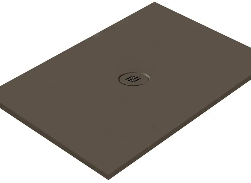 Piatto doccia in ceramica extra slim caffè L 160 x L 80 cm