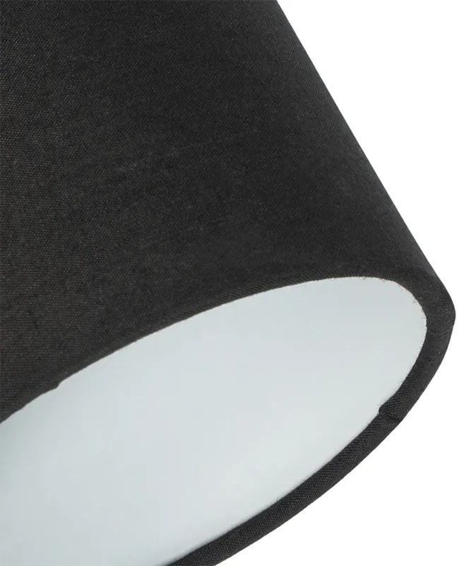 Faretto da soffitto nero con paralume nero 2 luci orientabile - Hetta