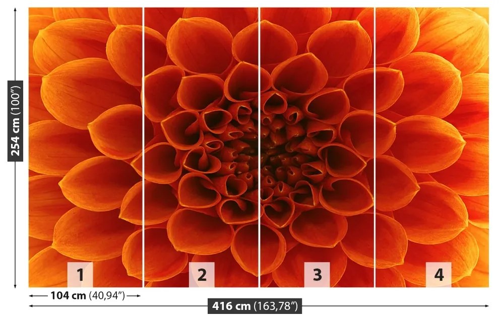 Carta da parati Fiore 104x70 cm